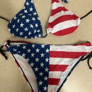 Patriotic Star and Stripe Bikini